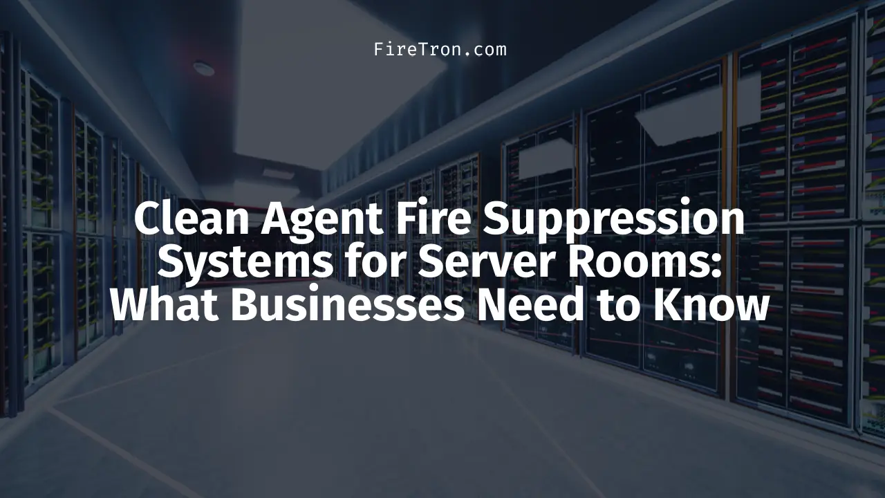Clean Agent Fire Suppression Systems for Server Rooms: What Businesses Need to Know