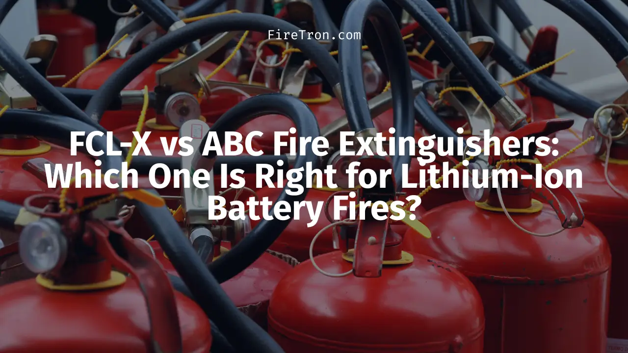 FCL-X vs ABC Fire Extinguishers: Which One Is Right for Lithium-Ion Battery Fires?