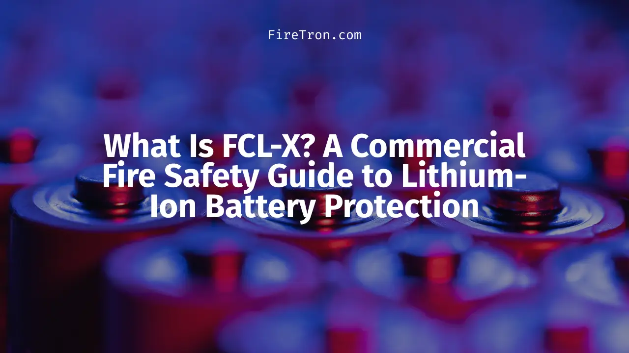 What Is FCL-X? A Commercial Fire Safety Guide to Lithium-Ion Battery Protection