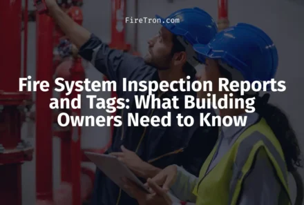 Fire System Inspection Reports and Tags: What Building Owners Need to Know